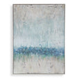 Tidal Wave Abstract Art - Blue / Light Brown by Uttermost - View 1