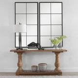 Rousseau Iron Window Mirror - Black by Uttermost - View 7