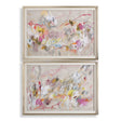 Metropolitan Rush Abstract Prints (Set of 2) - Pink by Uttermost - View 1