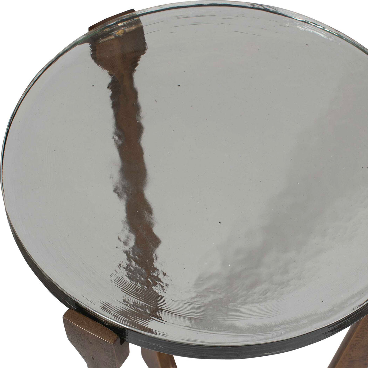 Bohdi Outdoor Accent Table Brass / Black - Gold / Black by Uttermost - View 4