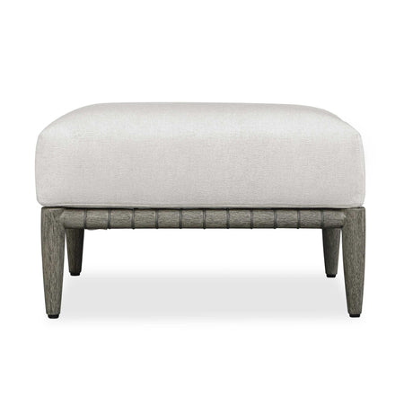Borneo Cushion Outdoor Ottoman - White by Uttermost - View 1
