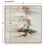 Outburst Hand Painted Modern Art Black / Blue / Brown / Gray / Green / Orange / Red / White / Woodtone - Gray / Beige by Uttermost - View 8