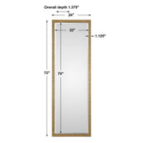 Vilmos Metallic Mirror - Gold by Uttermost - View 7