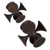 Balanced Harmony Wooden Sculptures (Set of 2) - Dark Brown by Uttermost - View 7