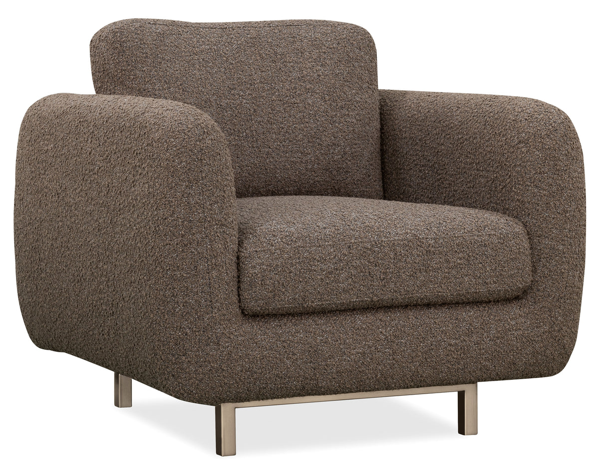 Dawson Barstool Swivel Accent Chair - Light Brown by Hooker Furniture - View 4