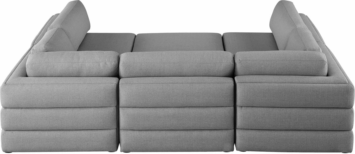 Beckham - Modular Sectional 6 Piece - Gray | Home Elegance USA