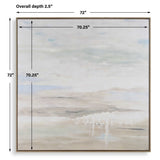 Gravity Abstract Landscape Art Black / Blue / Bronze / Gray / White / Woodtone - Blue / Light Brown by Uttermost - View 7