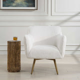 Oasis White Swivel Chair by Uttermost - View 3