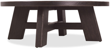 Driftwood Round Coffee Table Burnt Timber - Black by Hooker Furniture - View 1