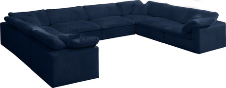 Cozy - Modular Sectional Cloud - Navy - 634Navy - Sec8A - Home Elegance USA - 1