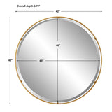 Canillo Round Mirror - Gold by Uttermost - View 6