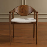 Augusta Burl Dining Chair Brown,White - Dark Brown by Uttermost - View 2
