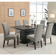 Wendell Grey and Black 7-piece Dining Set - sold by Home Elegance USA