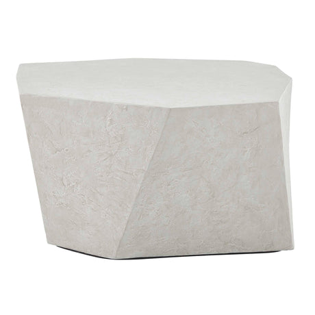 Parra Outdoor Coffee Table Limestone - White by Uttermost - View 5