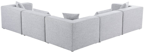 Cube - Modular Sectional 5 Piece - Gray - Modern & Contemporary - 630Grey - Sec5C - Home Elegance USA - 3