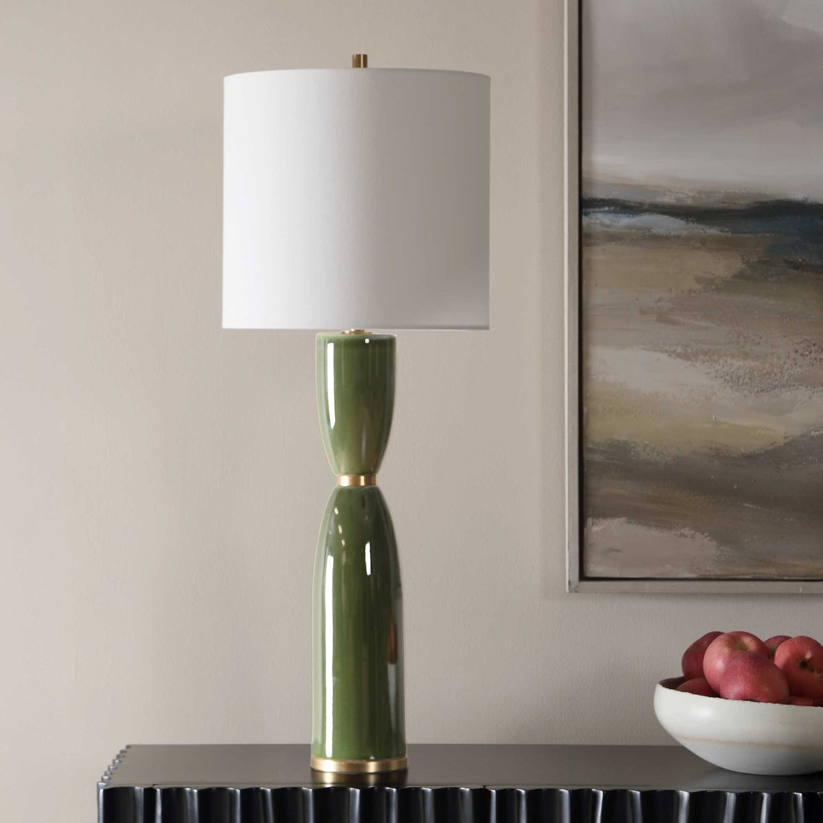 Nacua Table Lamp - Dark Green by Uttermost - View 3