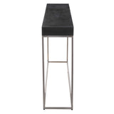Jase Concrete Console Table - Black / Silver by Uttermost - View 4