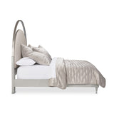 Eclipse Queen Bed with Lights Moonlight Finish aico by Michael Amini