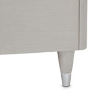 Eclipse Queen Bed with Lights Moonlight Finish aico by Michael Amini