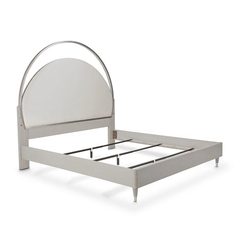 Eclipse Queen Bed with Lights Moonlight Finish aico by Michael Amini - sold by Home Elegance USA