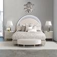 Eclipse Queen Bed with Lights Moonlight Finish aico by Michael Amini - sold by Home Elegance USA