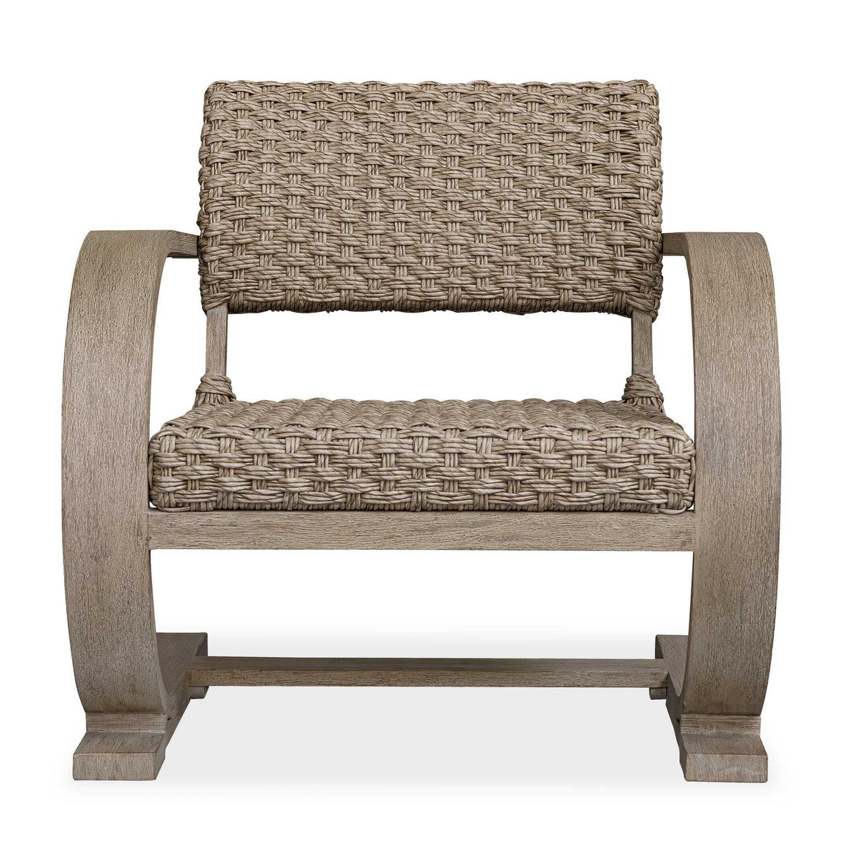 Rehema Outdoor Wicker Lounge Chair - Gray by Uttermost - View 1