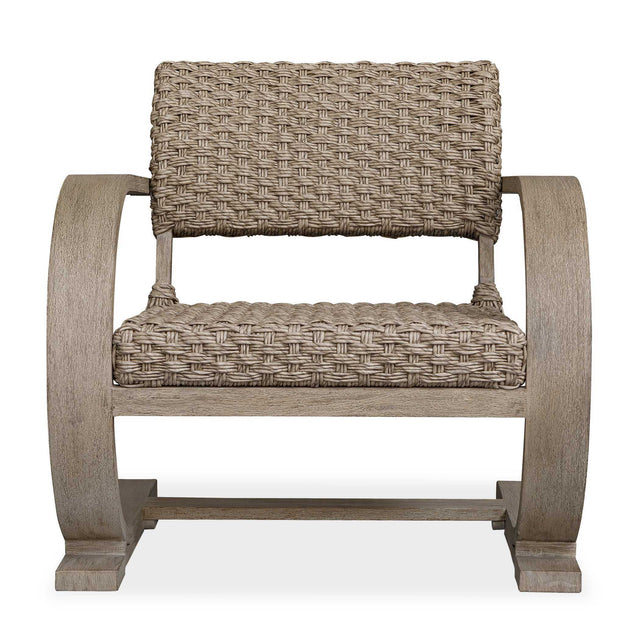 Rehema Outdoor Wicker Lounge Chair - Gray by Uttermost - View 1