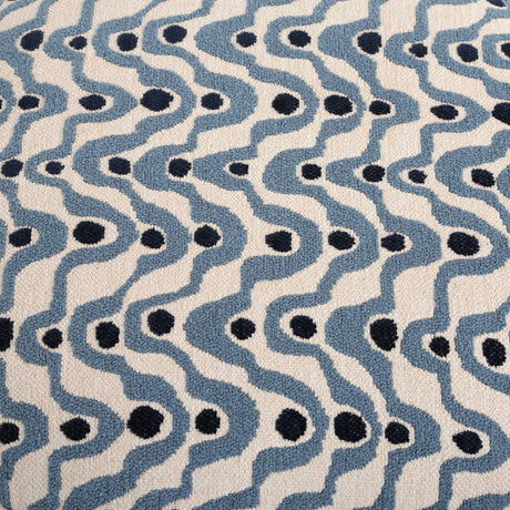 Cas Fabric Ottoman - Blue by Uttermost - View 3