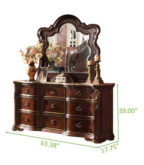 Bella Traditional style King 5pc Bedroom set made with wood in Dark Walnut - sold by Home Elegance USA