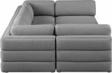 Beckham - Modular Sectional 6 Piece - Gray | Home Elegance USA