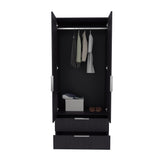 Trappe Armoire, Bedroom, Black - sold by Home Elegance USA