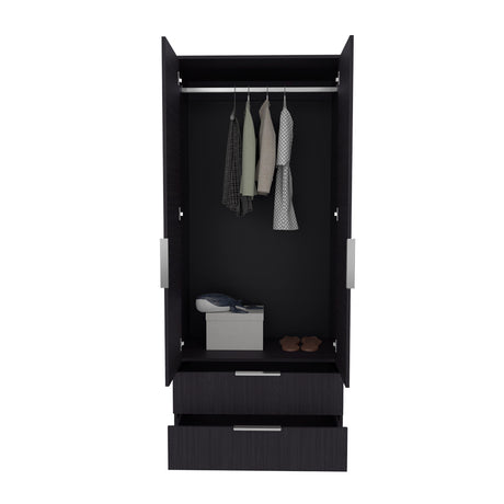 Trappe Armoire, Bedroom, Black - sold by Home Elegance USA