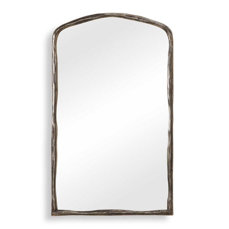 Hammered Arch Arch Mirror Nickel - Dark Gray by Uttermost - View 1