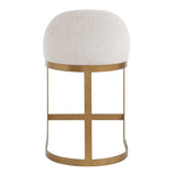 Ira Counter Stool Gold / Ivory - Gold / White by Uttermost - View 5