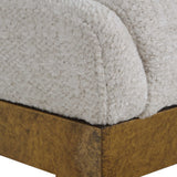 Ira Counter Stool Gold / Ivory - Gold / White by Uttermost - View 8