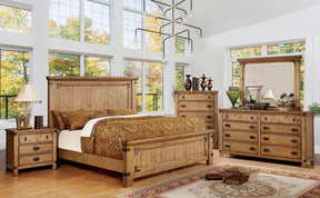 Carlsbad - 5 Piece Queen Bedroom Set With Chest - Weathered Elm