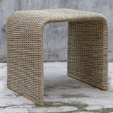 Calabria Woven Seagrass End Table - Beige by Uttermost - View 3