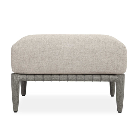 Borneo Outdoor Ottoman Dove - Light Gray by Uttermost - View 1