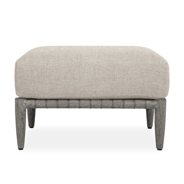 Borneo Outdoor Ottoman Dove - Light Gray by Uttermost - View 1