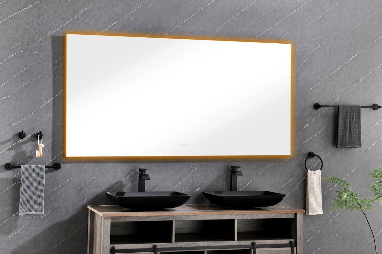 72x 36Inch LED Mirror Bathroom Vanity Mirror with Back Light, Wall Mount Anti - Fog Memory Large Adjustable Vanity Mirror - W127253476 - image - 2