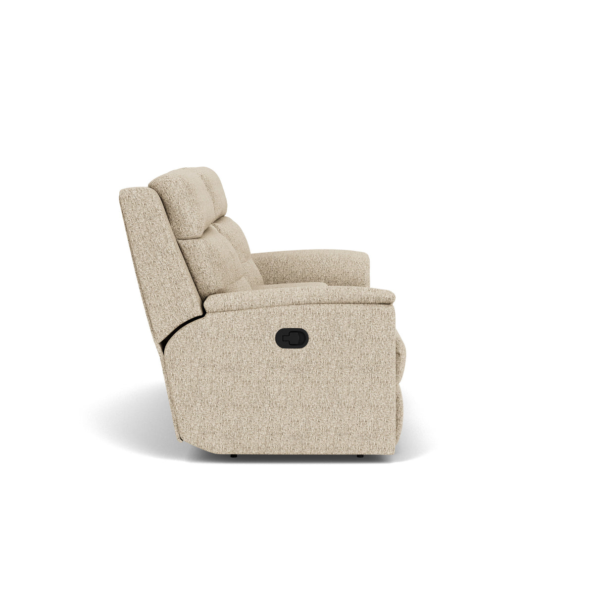 Mason Transitional Fabric Reclining Loveseat With Console | Flexsteel