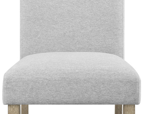 7pc Dining Set Contemporary Style White Genuine Marble Stone Rectangular Table Full Back Upholstered Chairs Beige Gray Dining Room Wooden Furniture - sold by Home Elegance USA