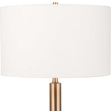 Stowe Floor Lamp Satin Black - Black / White by Uttermost - View 4