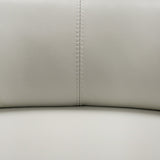 Divani Casa Eden - Modern Grey Leather Armchair