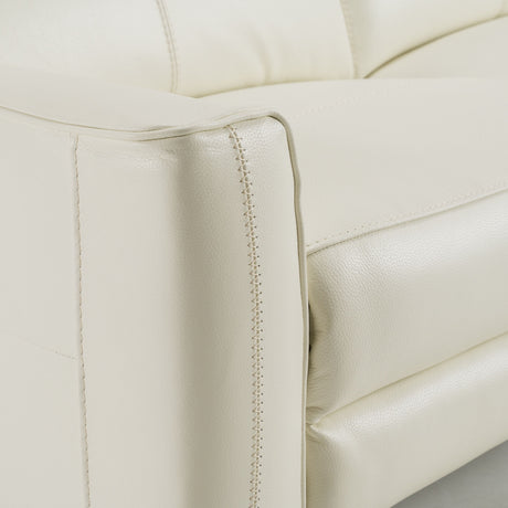 Divani Casa Eden - Modern White Leather Sofa With 2 Recliners