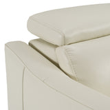 Divani Casa Eden - Modern White Leather Sofa With 2 Recliners