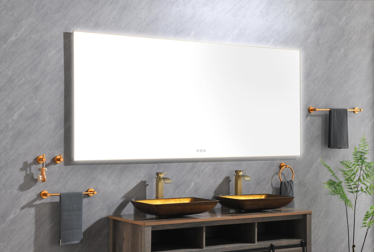 84x 36Inch LED Mirror Bathroom Vanity Mirror with Back Light, Wall Mount Anti - Fog Memory Large Adjustable Vanity Mirror - W1272103488 - image - 17