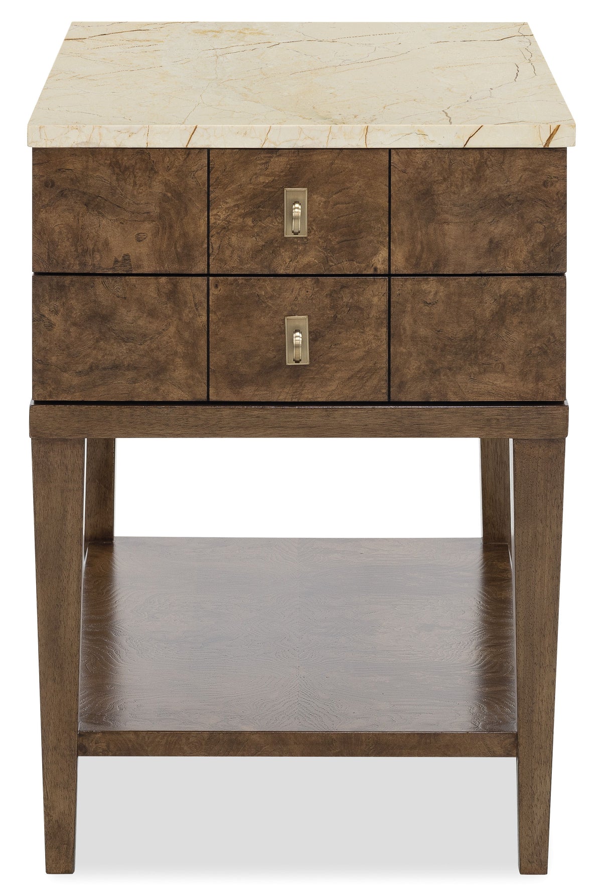 Melange Penelope Chairside Table - Dark Brown by Hooker Furniture - View 3
