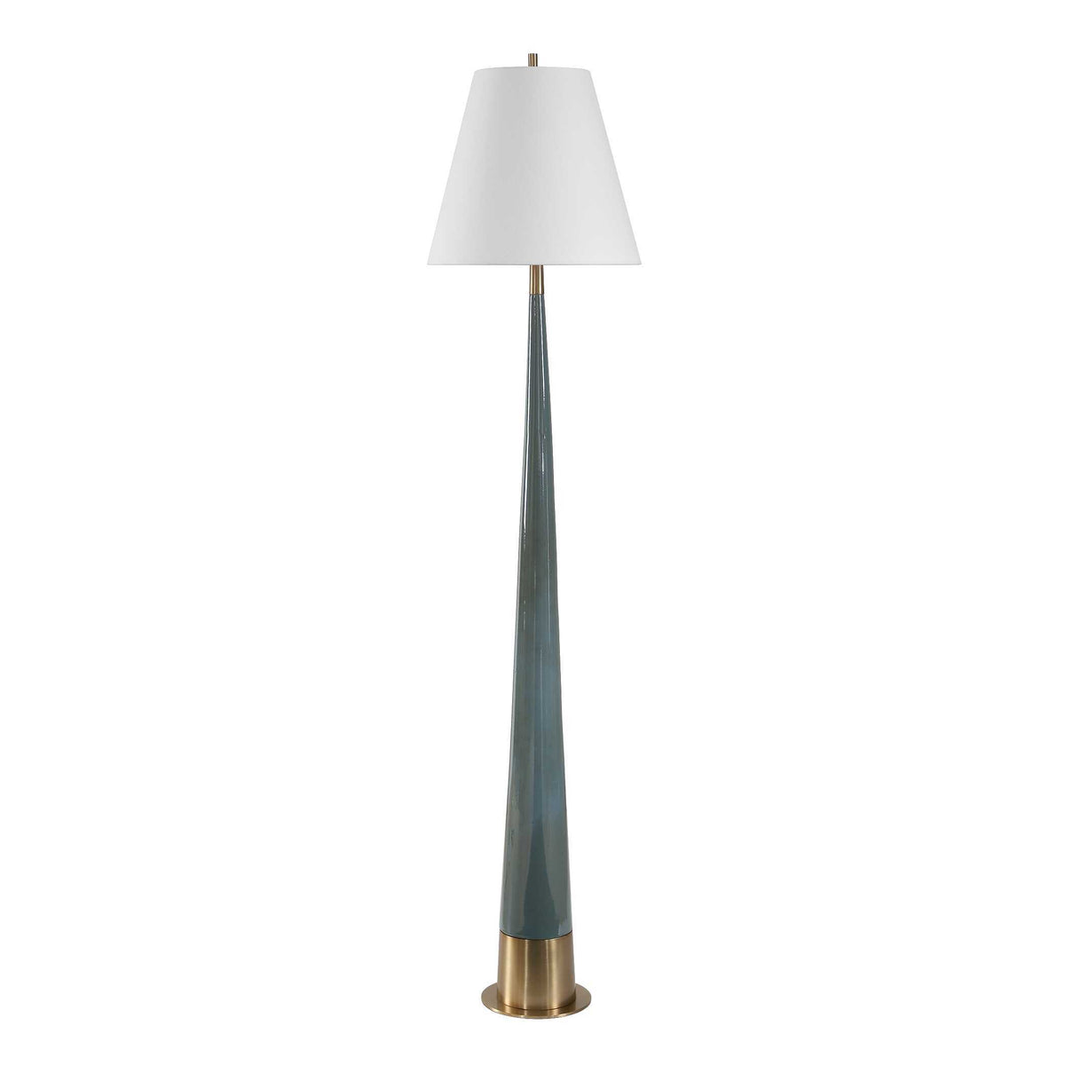 Riccardi Floor Lamp Blue - Dark Green by Uttermost - View 4