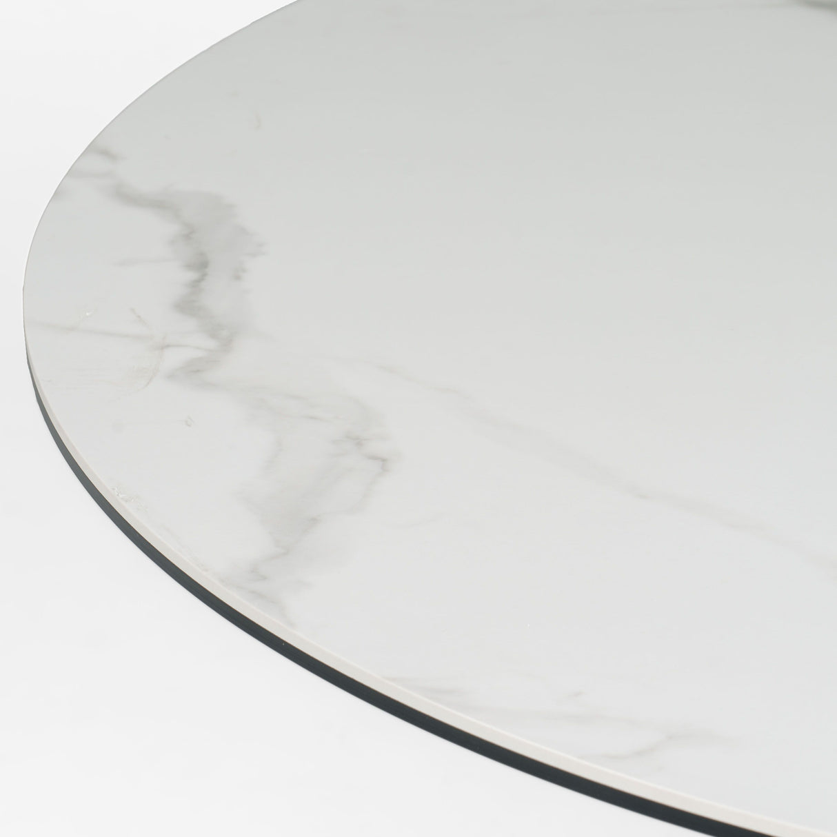 Modrest Edith - Modern Round White Ceramic Dining Table